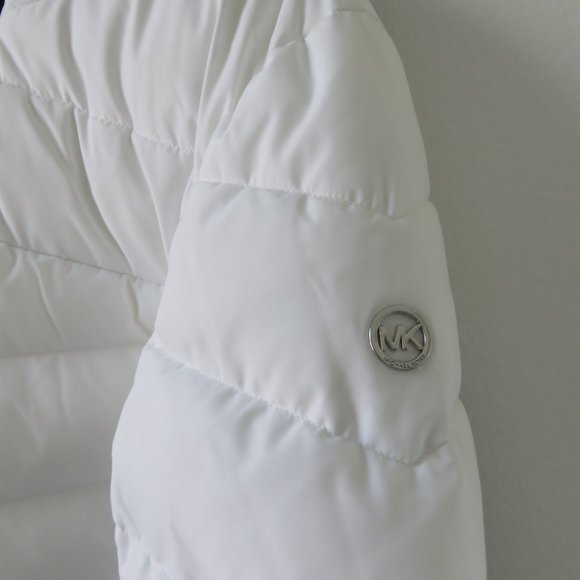 Michael Kors White Winter Coat Designer MK Jacket - Picture 4 of 9